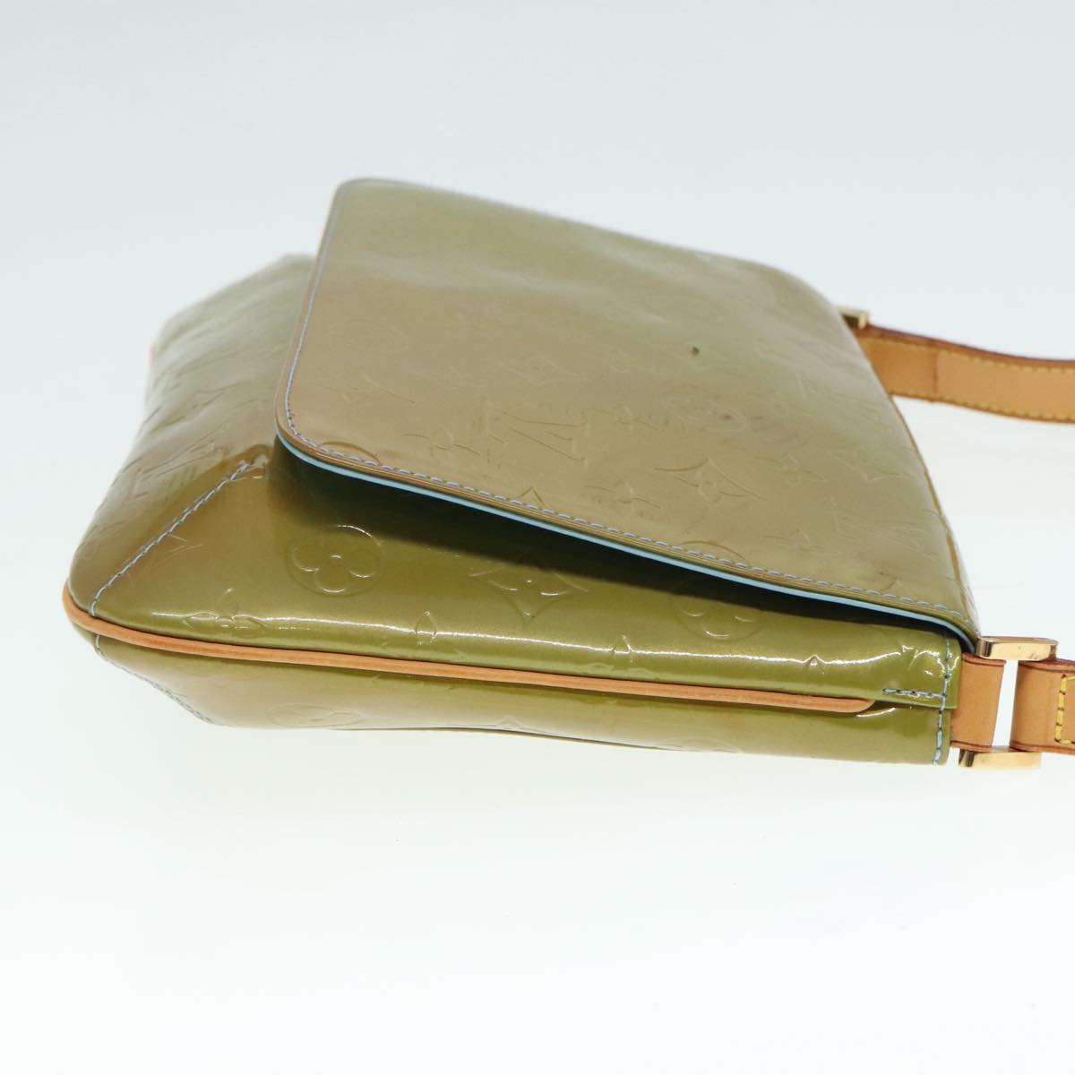 LOUIS VUITTON Monogram Vernis Thompson Street Bag Baby Blue M91009 Auth 89846