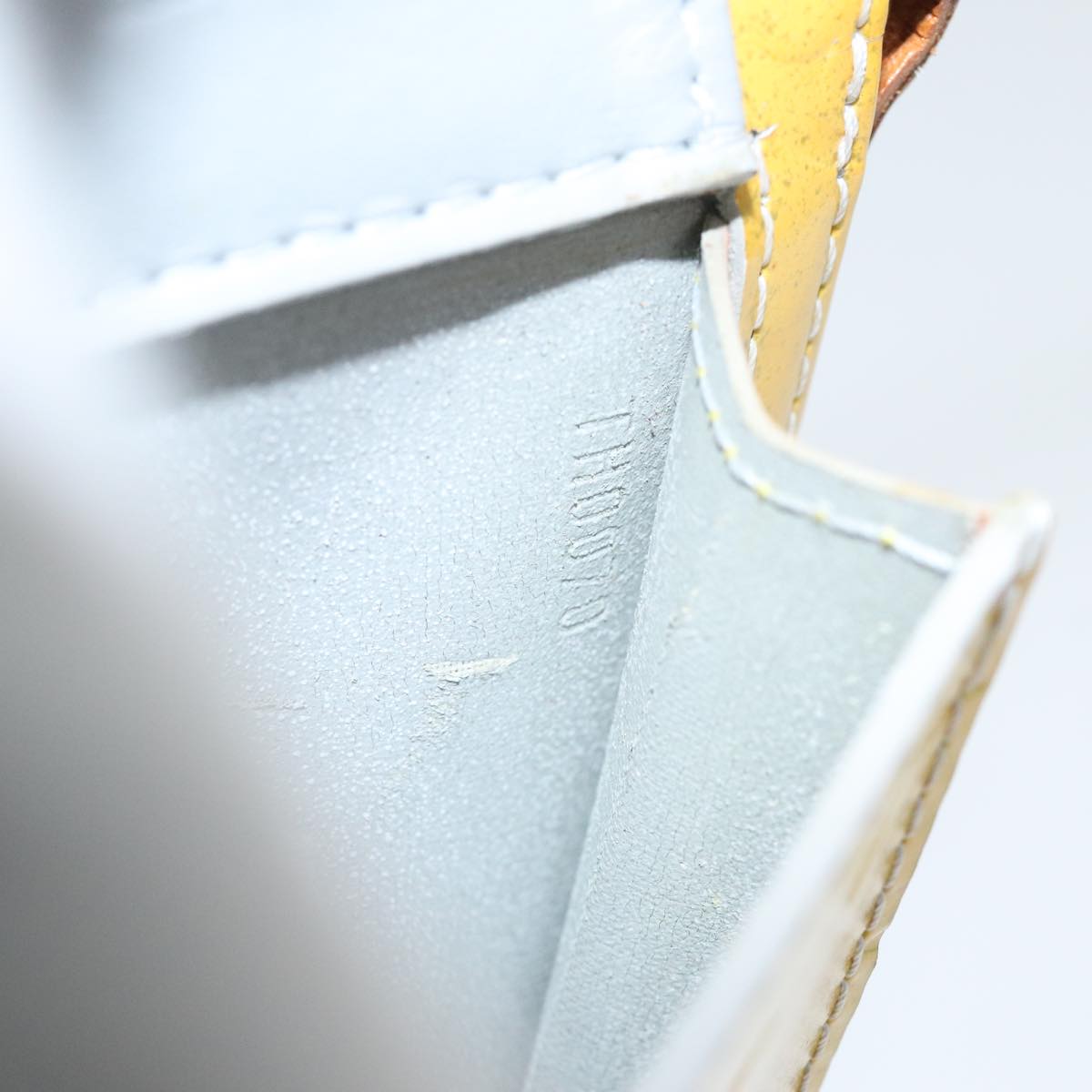 LOUIS VUITTON Monogram Vernis Motto Accessory Pouch Gris M91030 LV Auth 89849