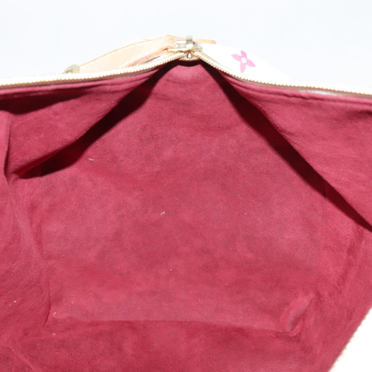 LOUIS VUITTON Monogram Multicolor Keepall 45 Boston Bag White M92641 Auth 89901AM