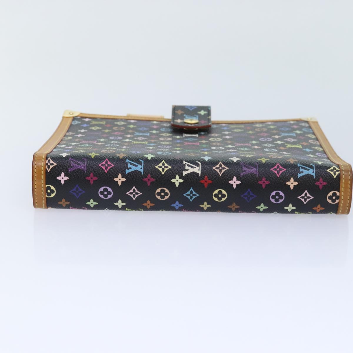 LOUIS VUITTON Multicolor Agenda GM Day Planner Cover Black R20893 LV Auth 89931SAV