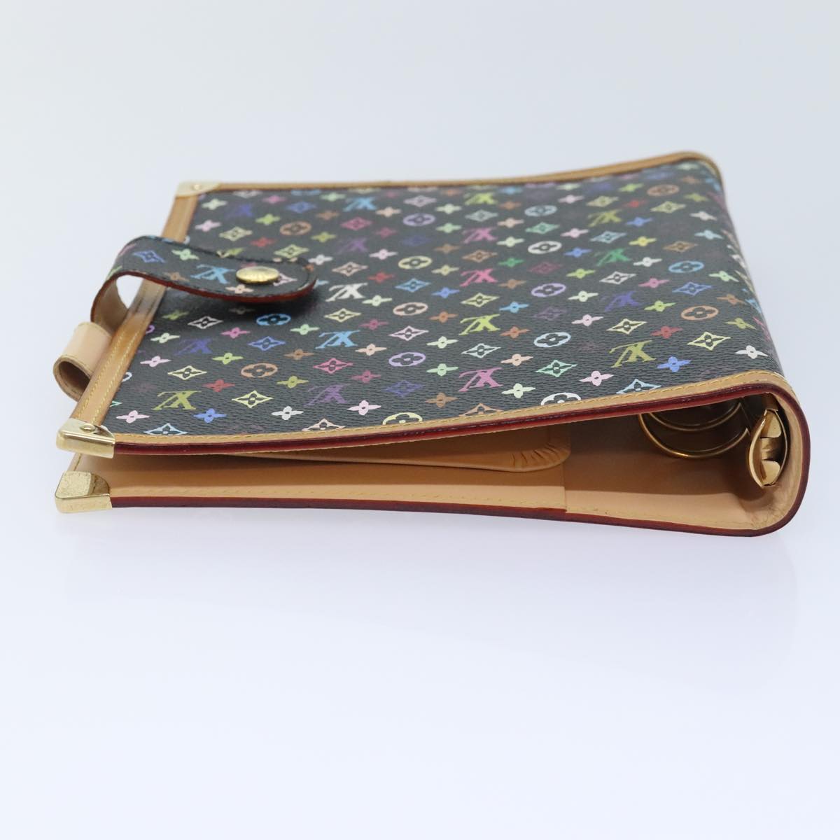 LOUIS VUITTON Multicolor Agenda GM Day Planner Cover Black R20893 LV Auth 89931SAV