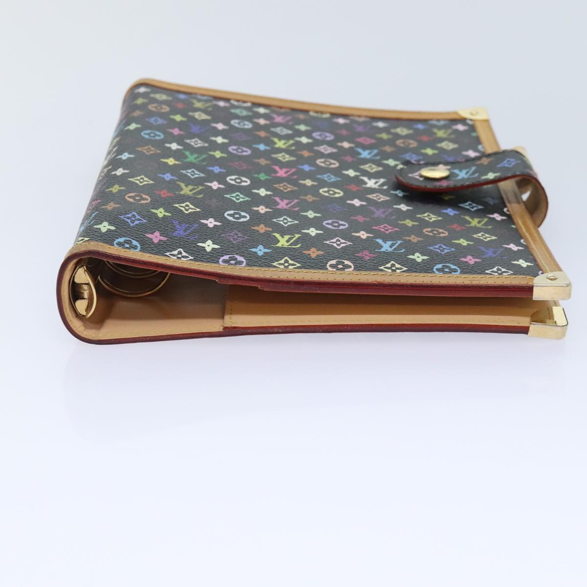LOUIS VUITTON Multicolor Agenda GM Day Planner Cover Black R20893 LV Auth 89931AV