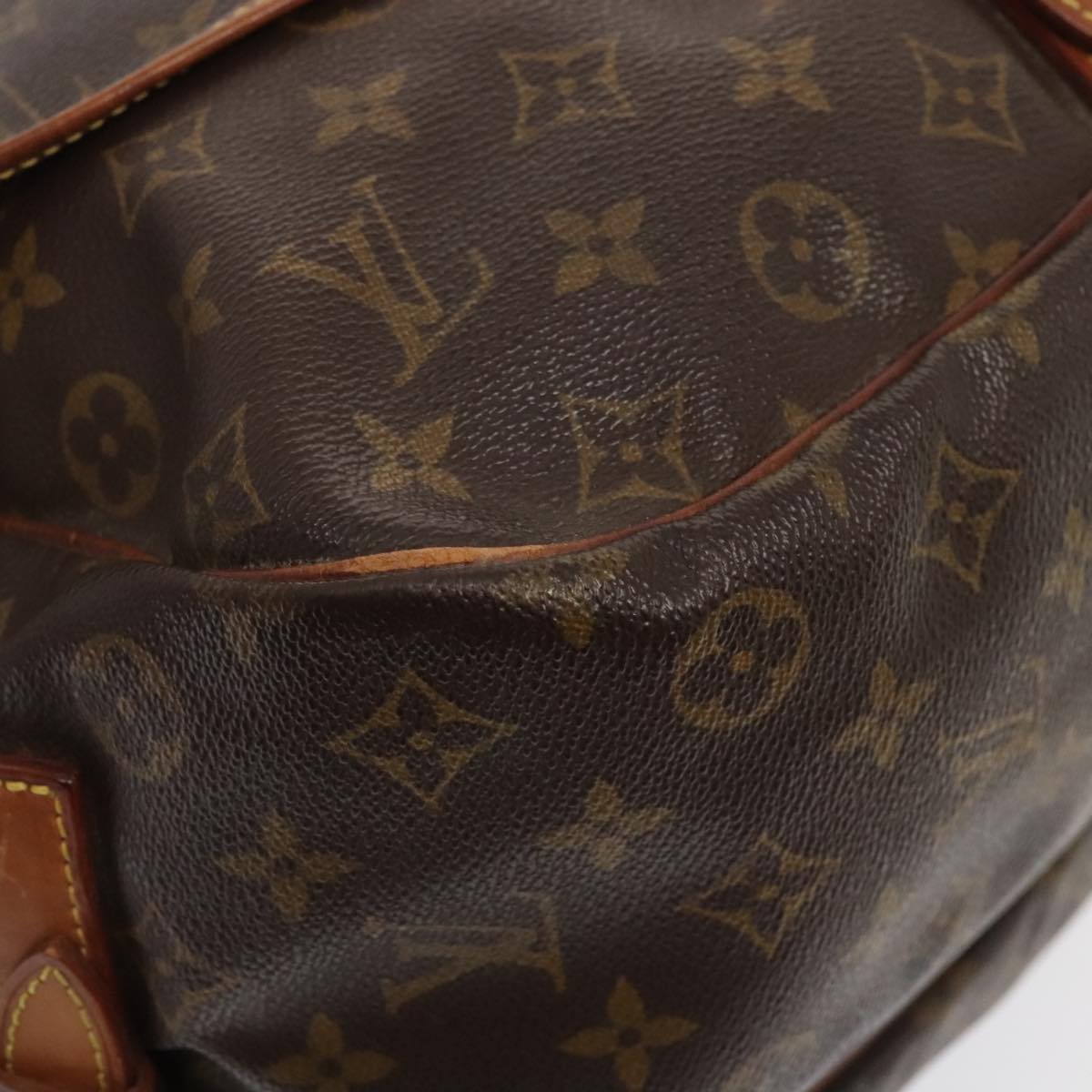 LOUIS VUITTON Monogram Saumur 35 Shoulder Bag M42254 LV Auth 89975