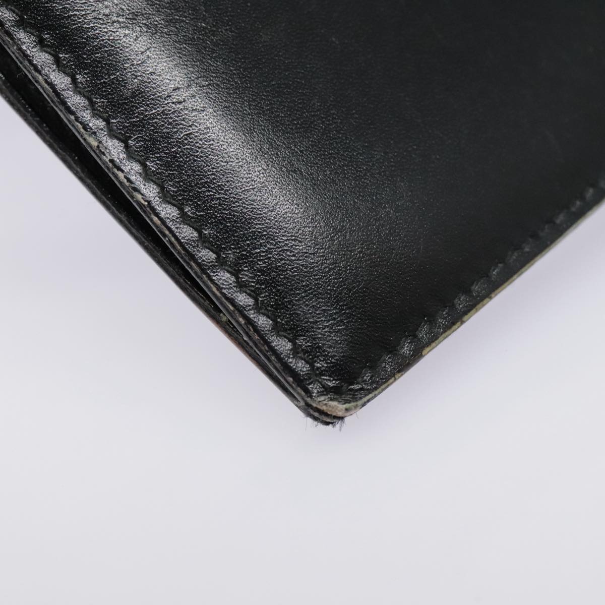 GUCCI Day Planner Cover Leather Black Auth 90051