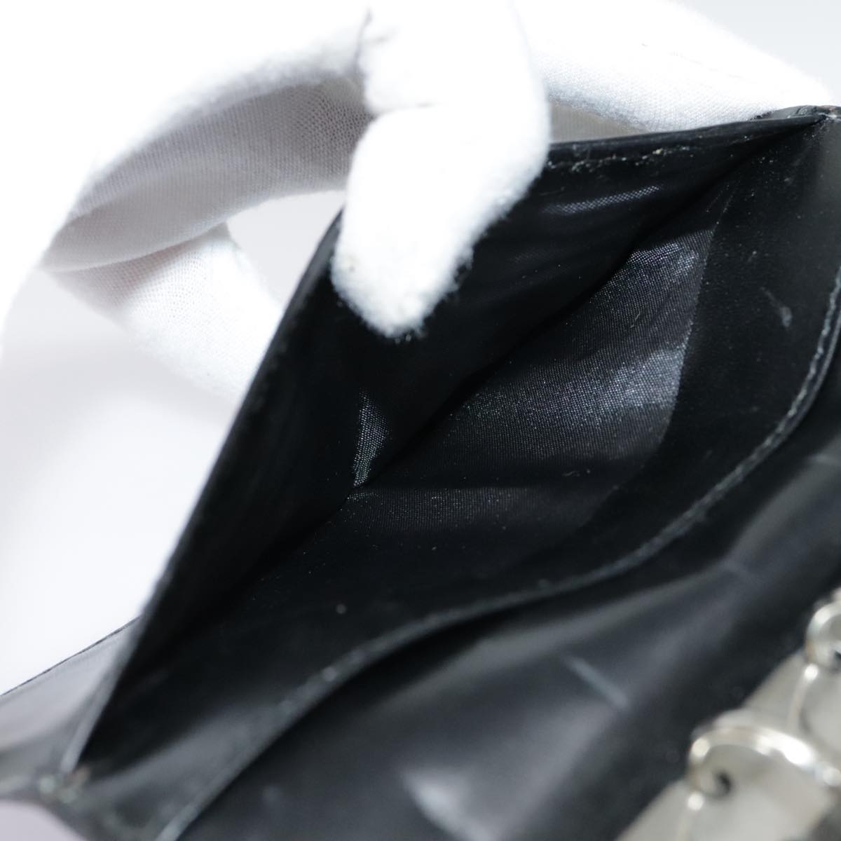 GUCCI Day Planner Cover Leather Black Auth 90051