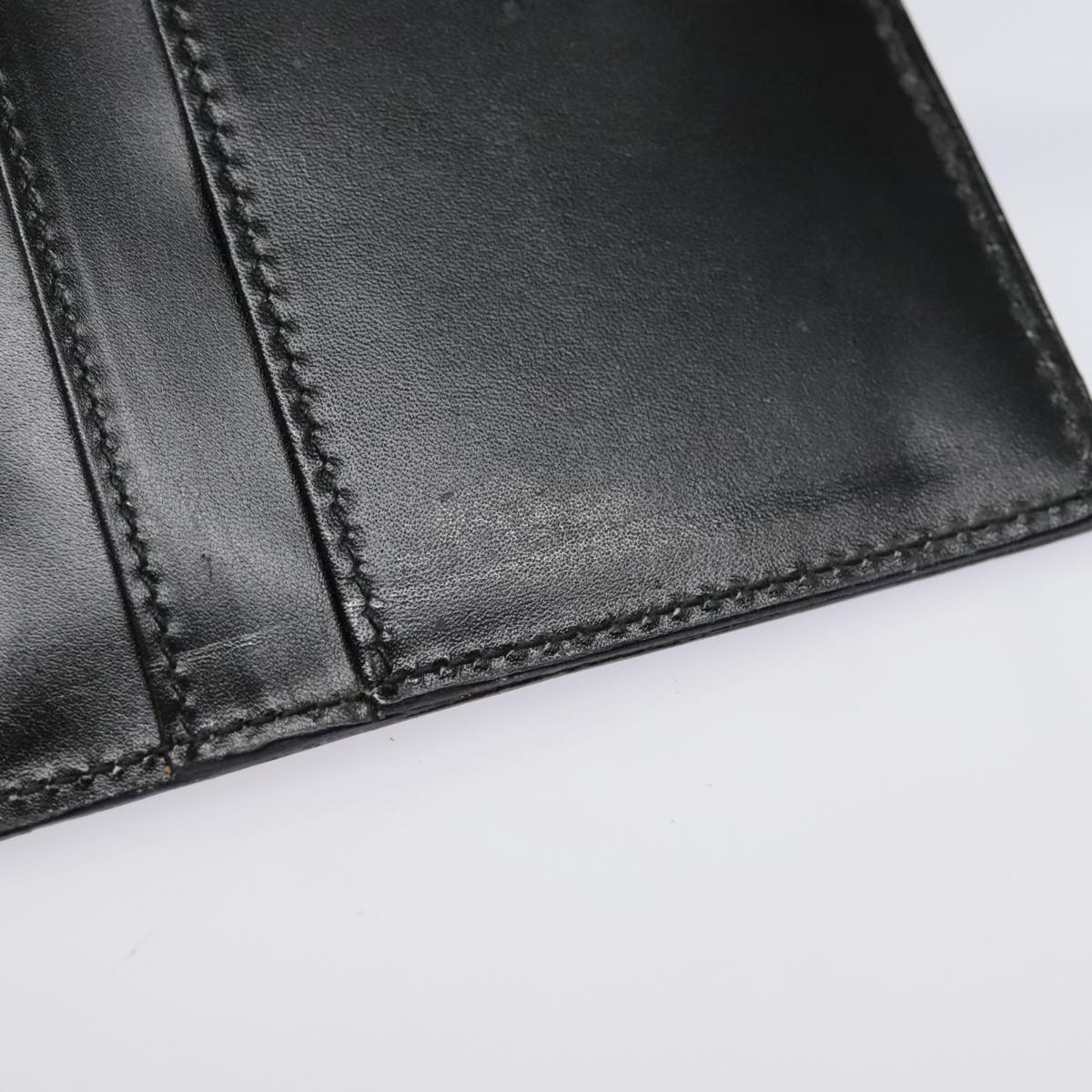 GUCCI Day Planner Cover Leather Black Auth 90051