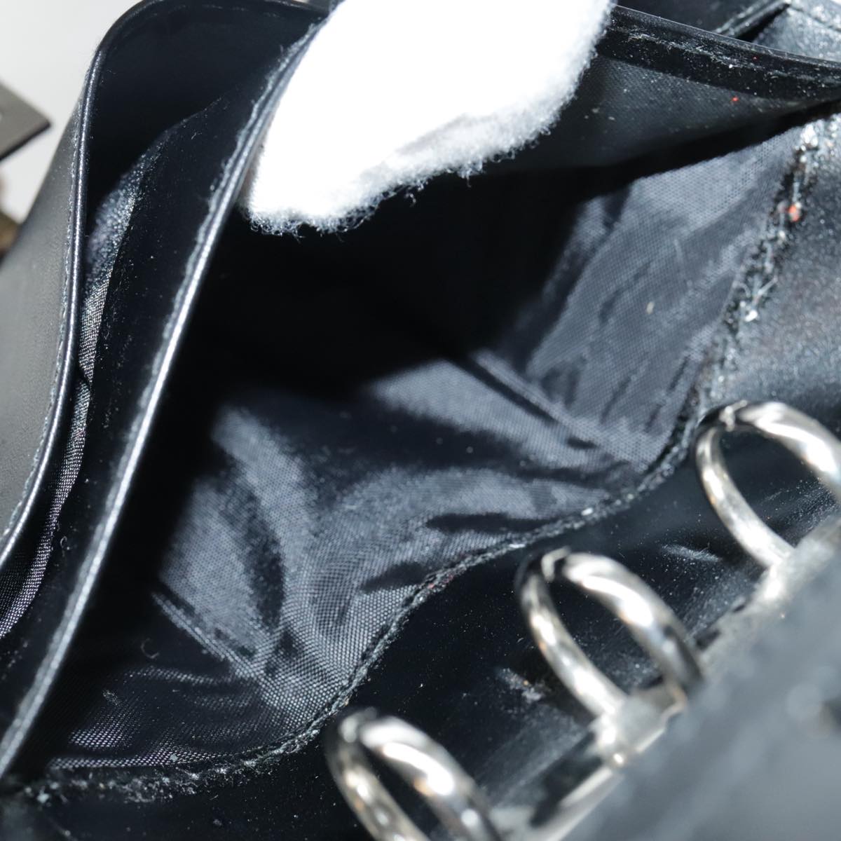 GUCCI Day Planner Cover Leather Black Auth 90051