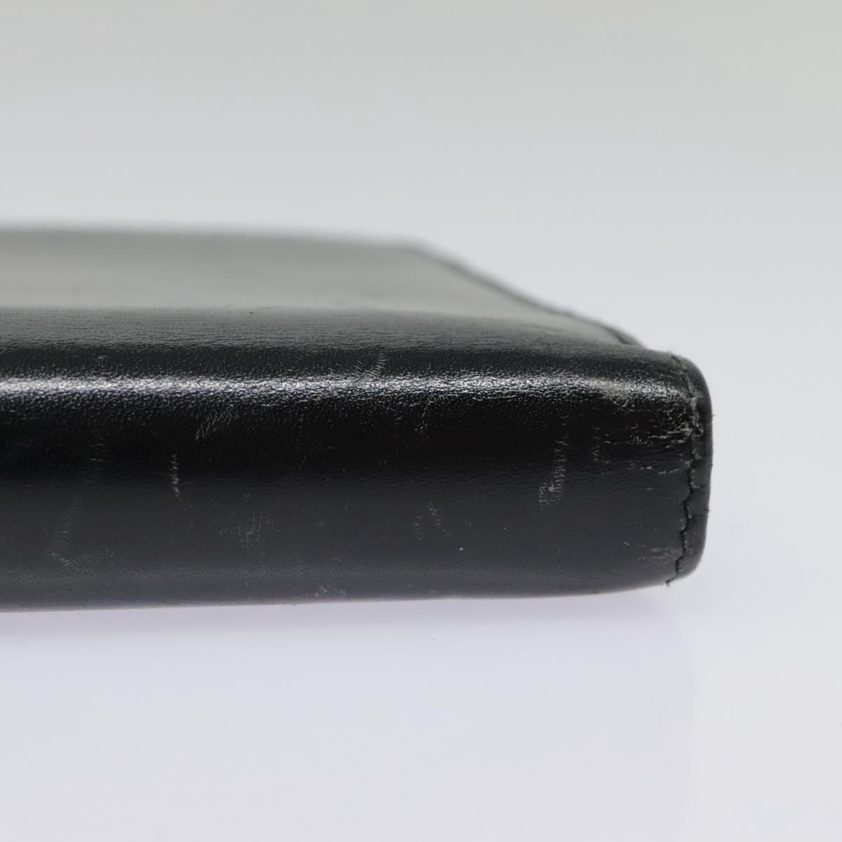 GUCCI Day Planner Cover Leather Black Auth 90051