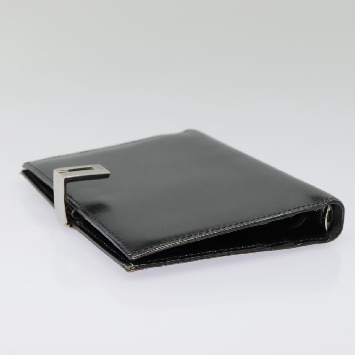 GUCCI Day Planner Cover Leather Black Auth 90051