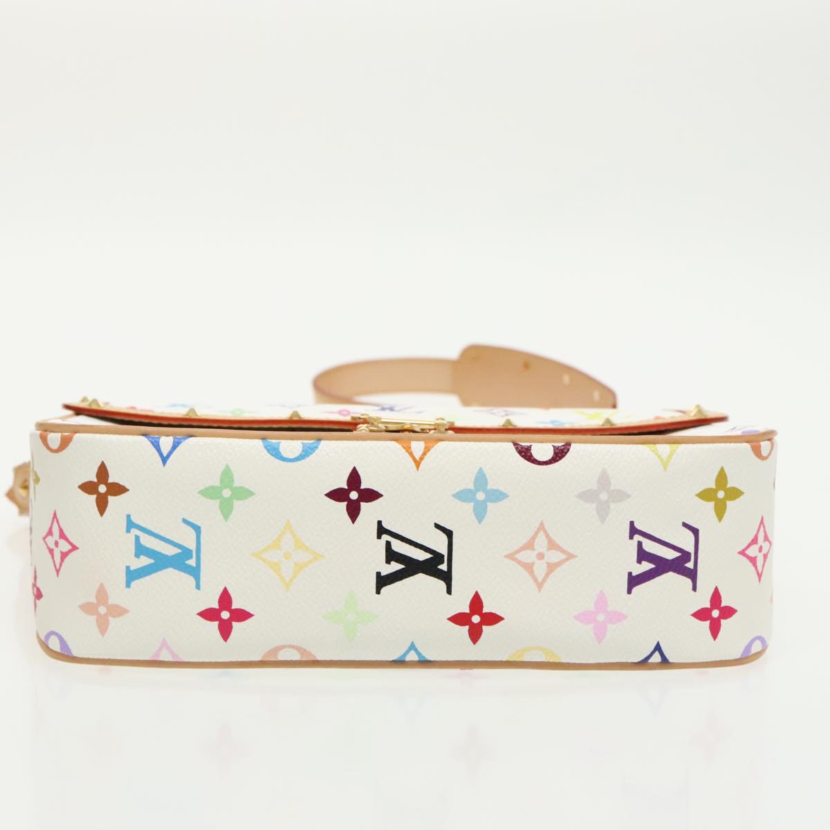 LOUIS VUITTON Monogram Multicolor Sologne Shoulder Bag White M92661 Auth 90289SM