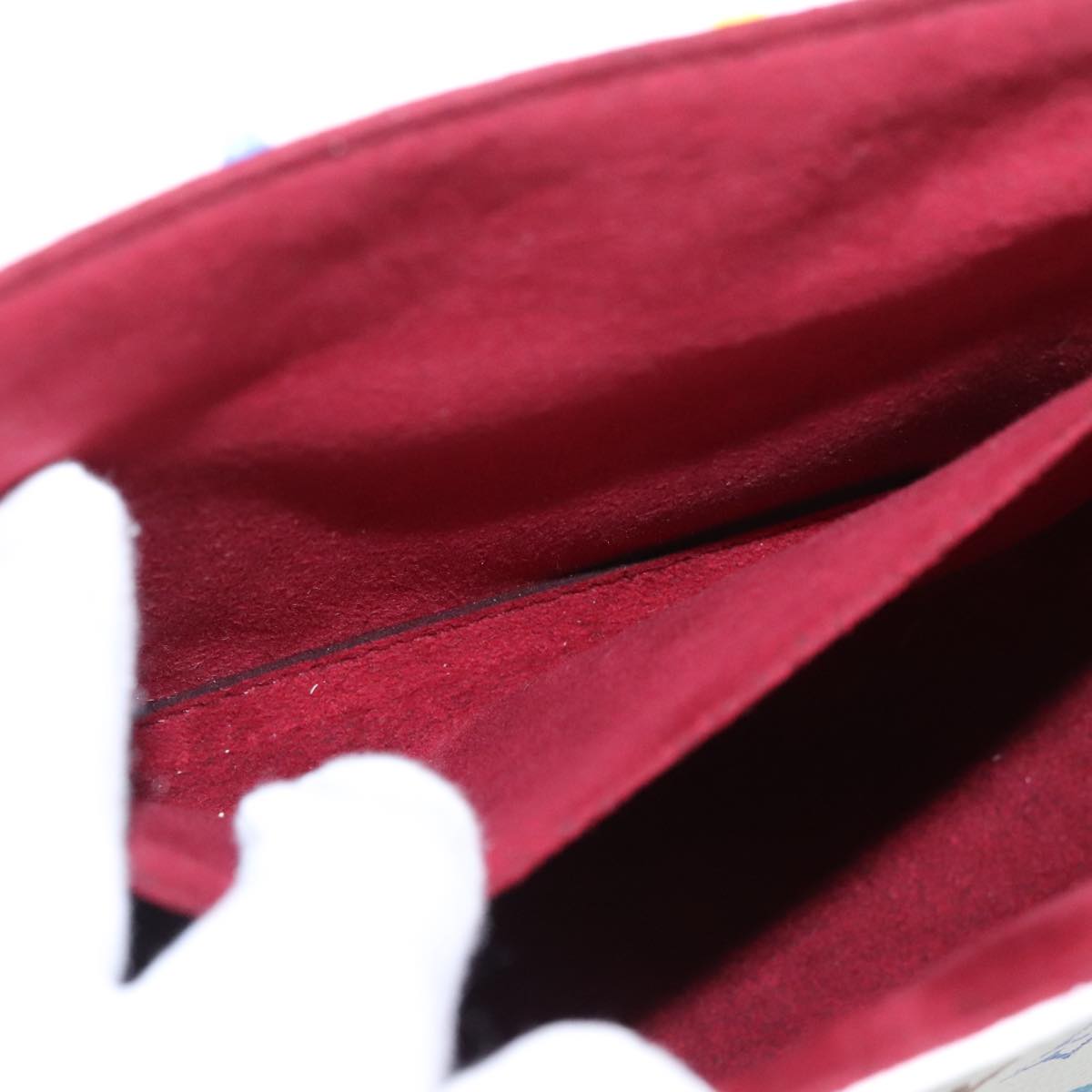 LOUIS VUITTON Monogram Multicolor Sologne Shoulder Bag White M92661 Auth 90289SM