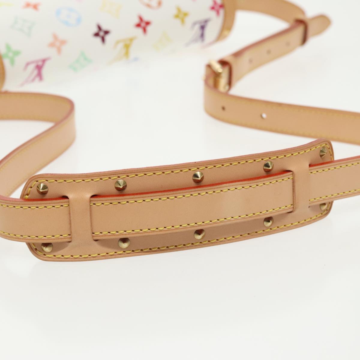 LOUIS VUITTON Monogram Multicolor Sologne Shoulder Bag White M92661 Auth 90289SM