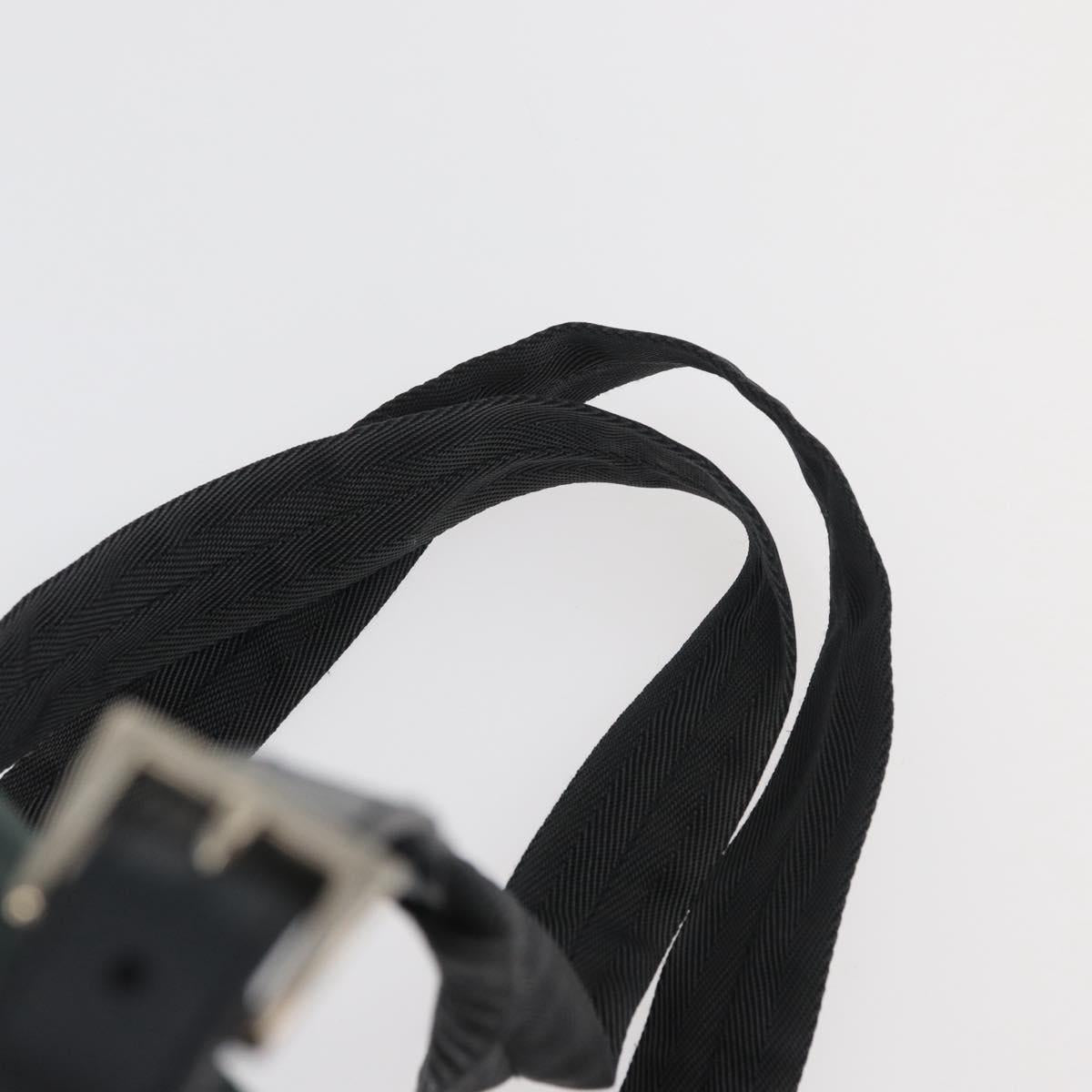 PRADA Backpack Nylon Khaki Silver Auth 90473