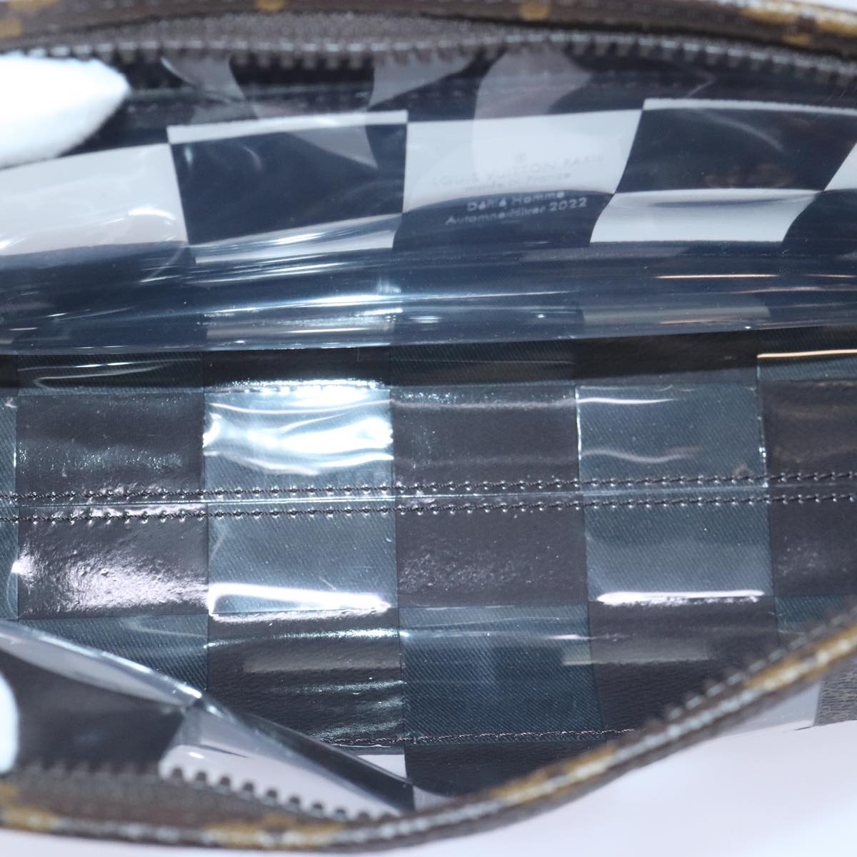 LOUIS VUITTON Monogram Chess Stand Pouch M81588 LV Auth 90498SM