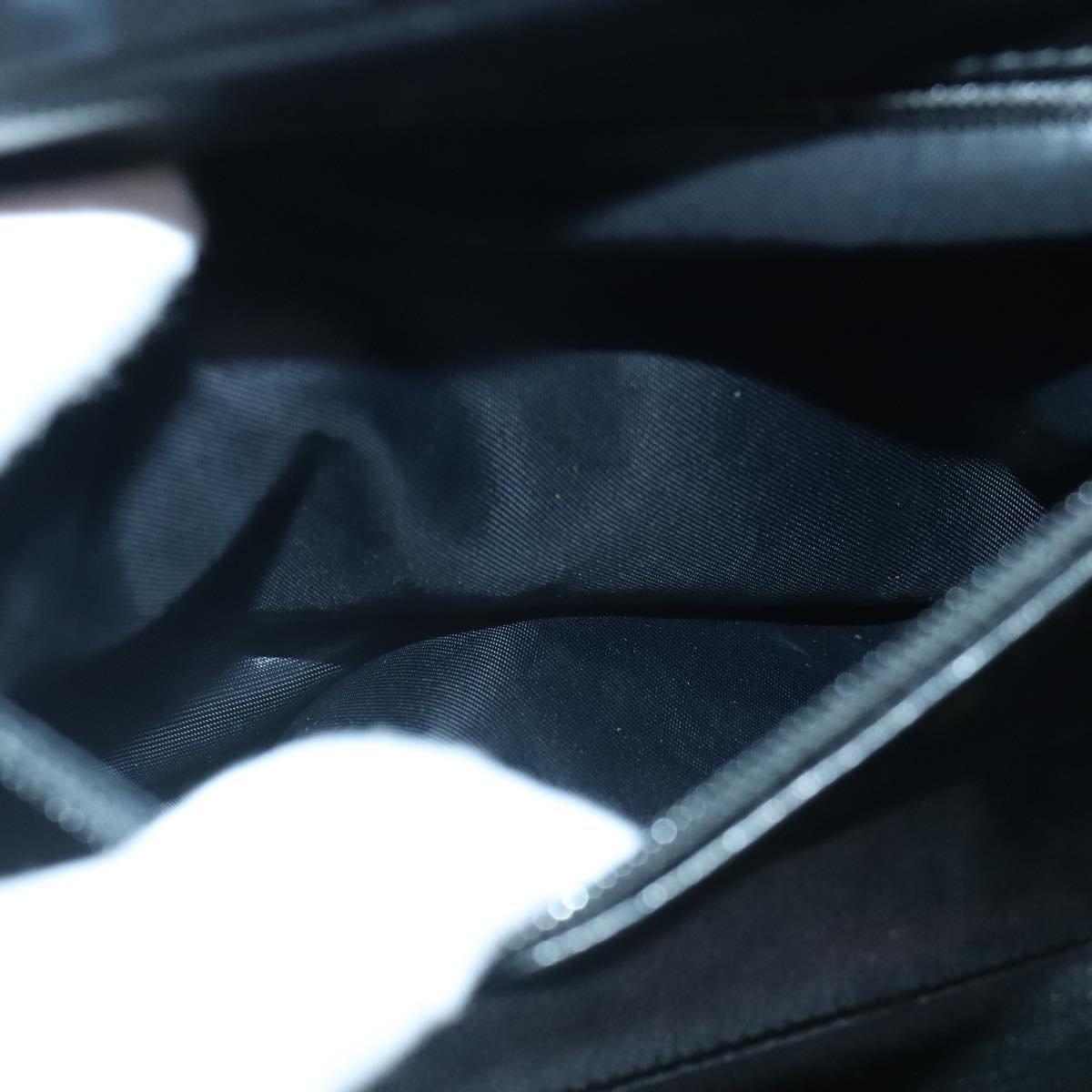 CHANEL COCO Mark Shoulder Bag Calf Skin Black CC Auth 90649