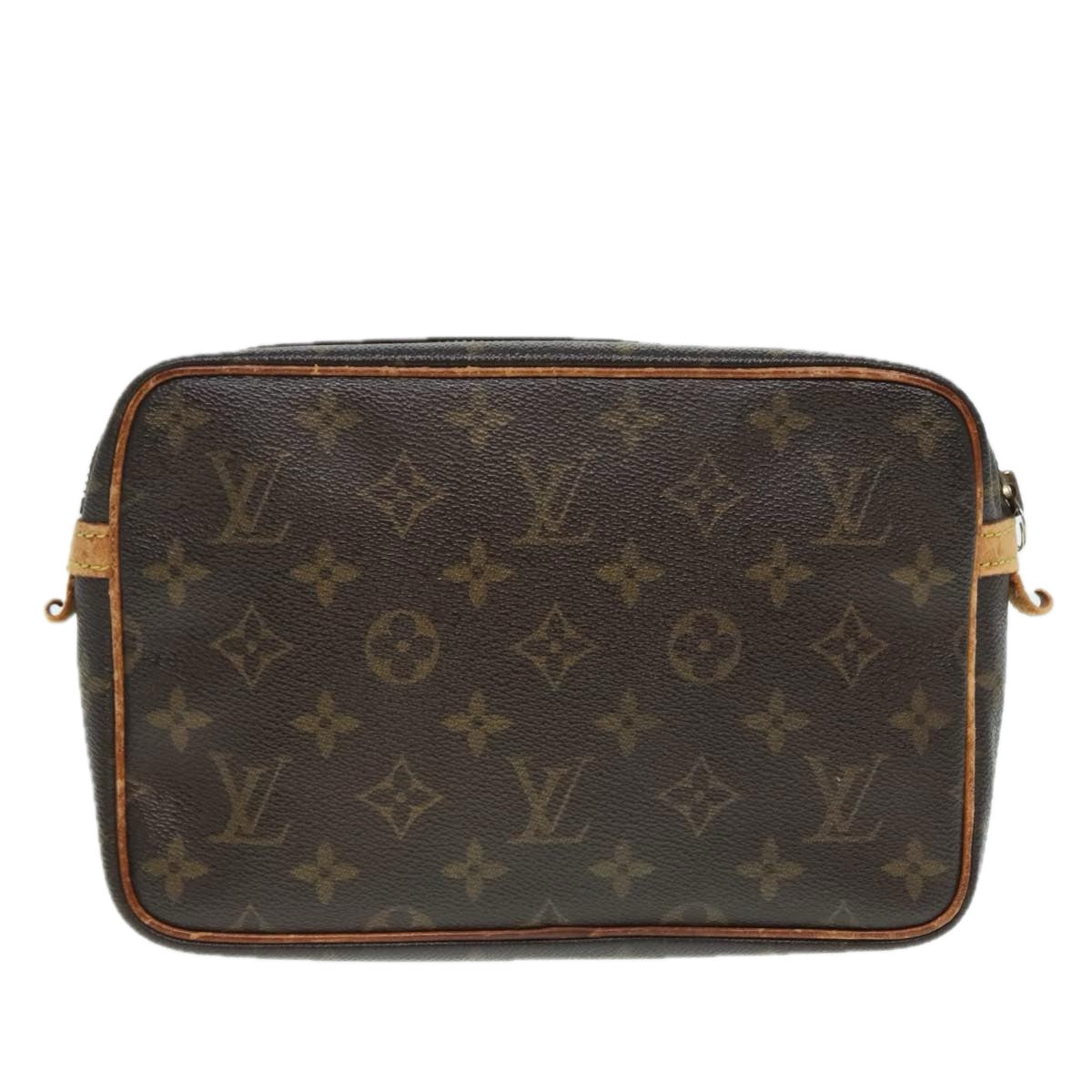 LOUIS VUITTON Monogram Compiegne 23 Clutch Bag M51847 LV Auth 90722
