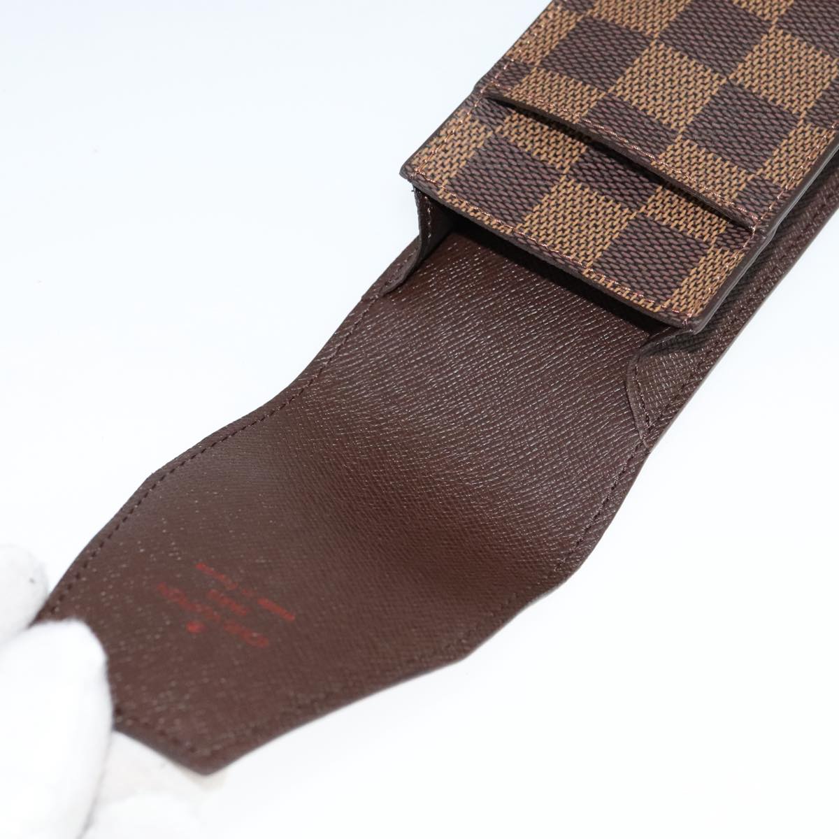 LOUIS VUITTON Damier Ebene Etui Cigarette Case N63024 LV Auth 90907