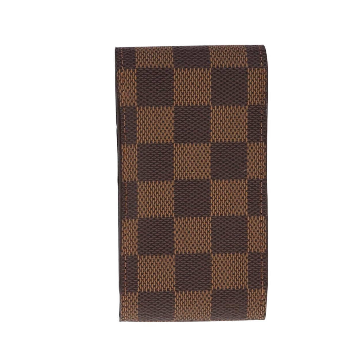 LOUIS VUITTON Damier Ebene Etui Cigarette Case N63024 LV Auth 90907