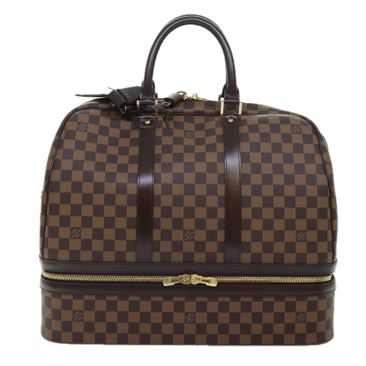 LOUIS VUITTON Damier Ebene Sac Sports Boston Bag SPO LV Auth 91129SV