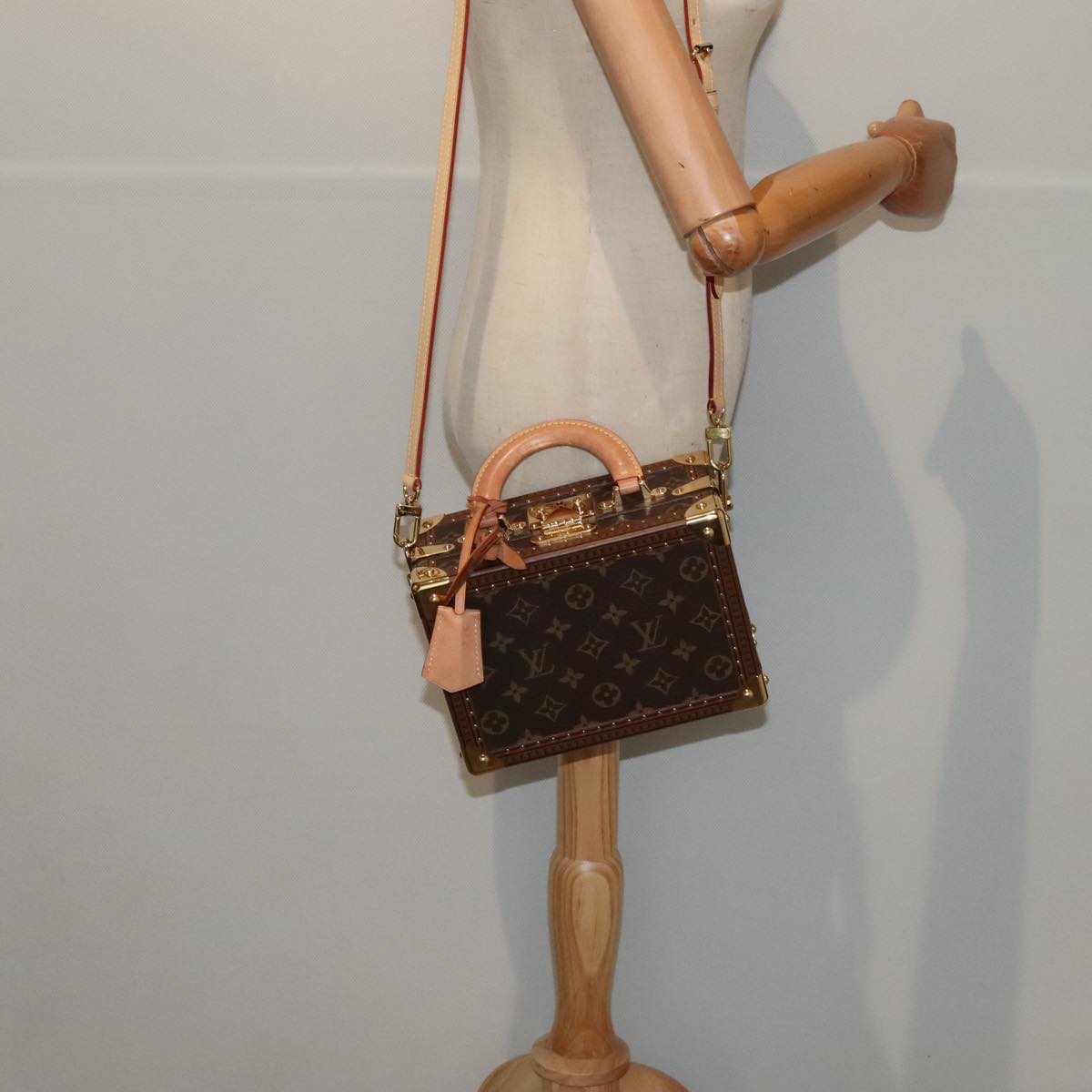 LOUIS VUITTON Monogram Petite Vallees Hand Bag 2way M20468 LV Auth 91131SAM
