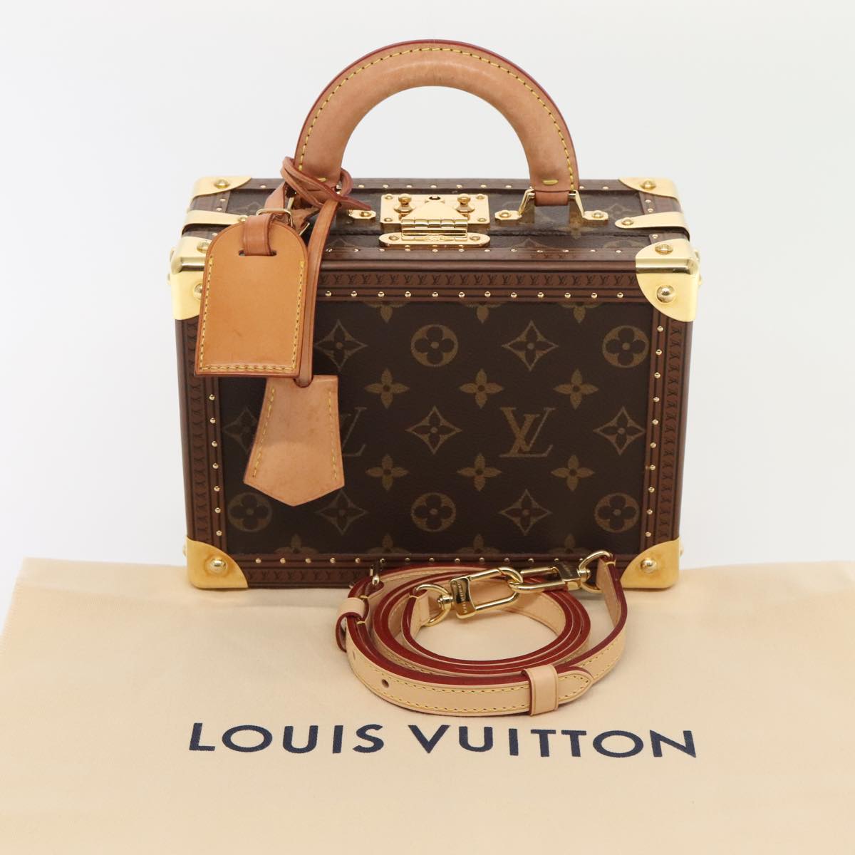 LOUIS VUITTON Monogram Petite Vallees Hand Bag 2way M20468 LV Auth 91131SAM