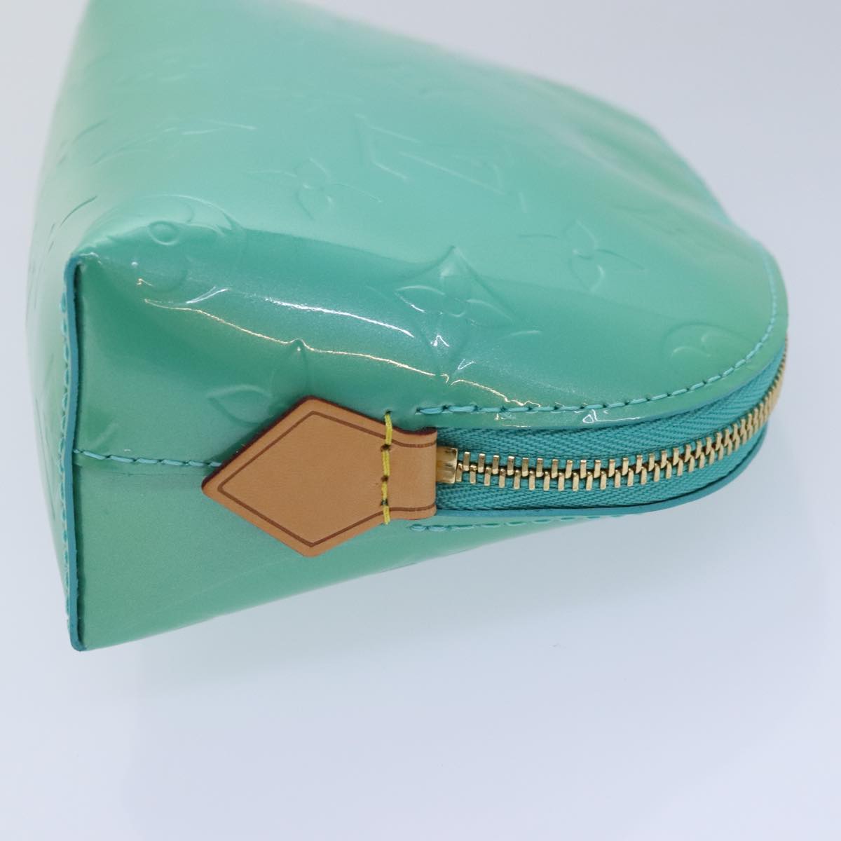 LOUIS VUITTON Monogram Vernis Pochette CosmeticPouch Tyu Luco Words Auth 91172AV