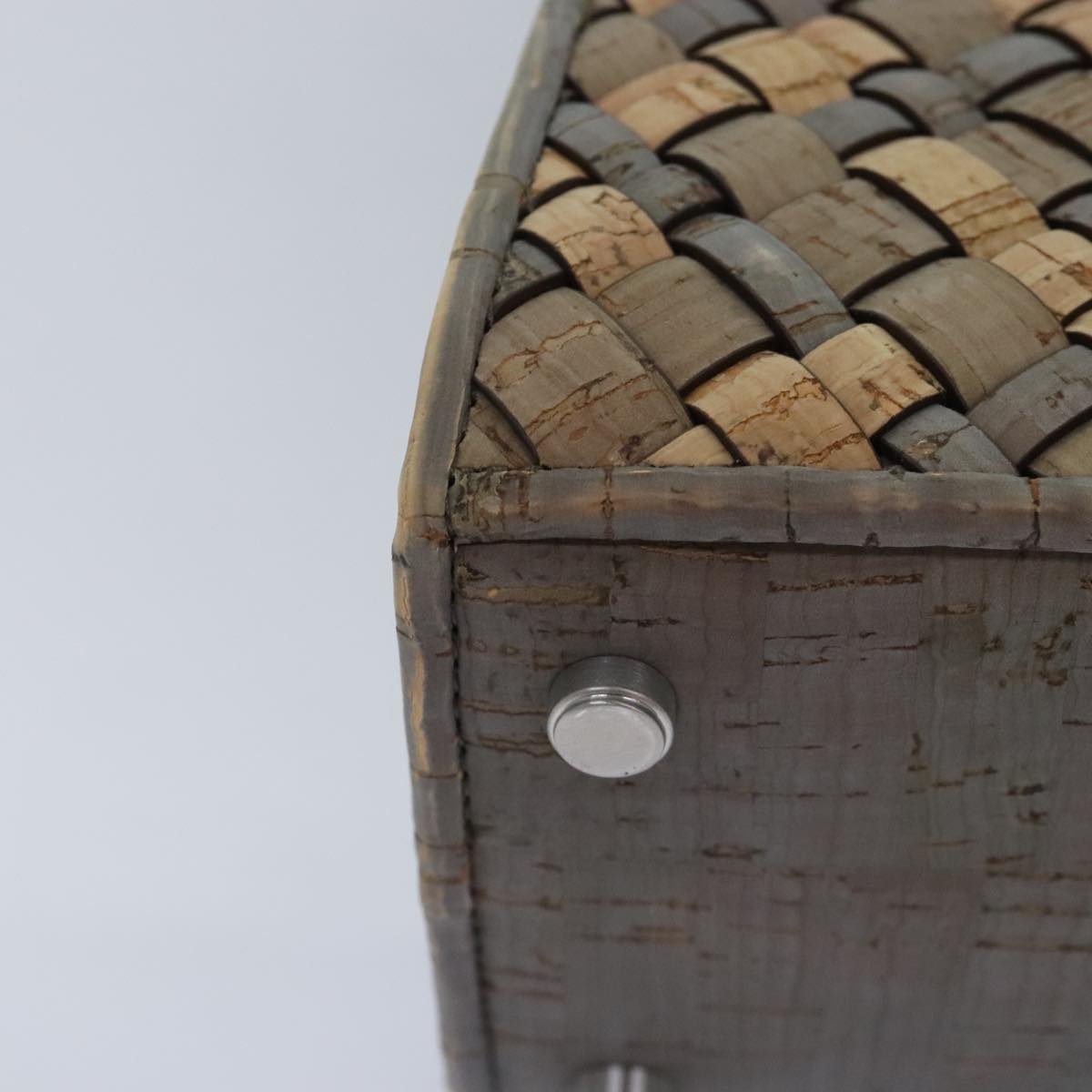 Salvatore Ferragamo Hand Bag Cork 144/500 2way Brown Auth 91289SV