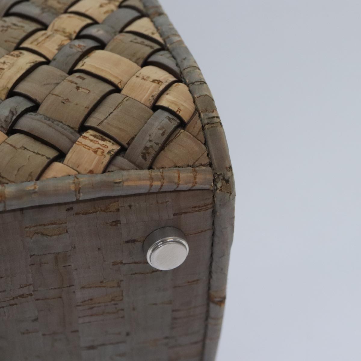 Salvatore Ferragamo Hand Bag Cork 144/500 2way Brown Auth 91289SV