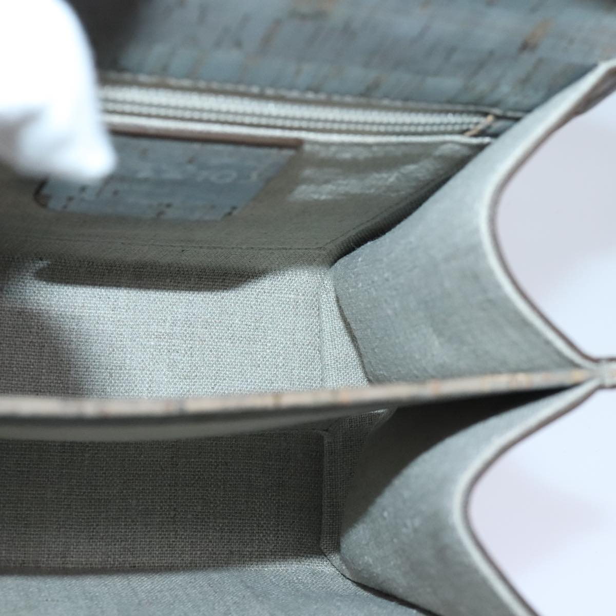 Salvatore Ferragamo Hand Bag Cork 144/500 2way Brown Auth 91289SV