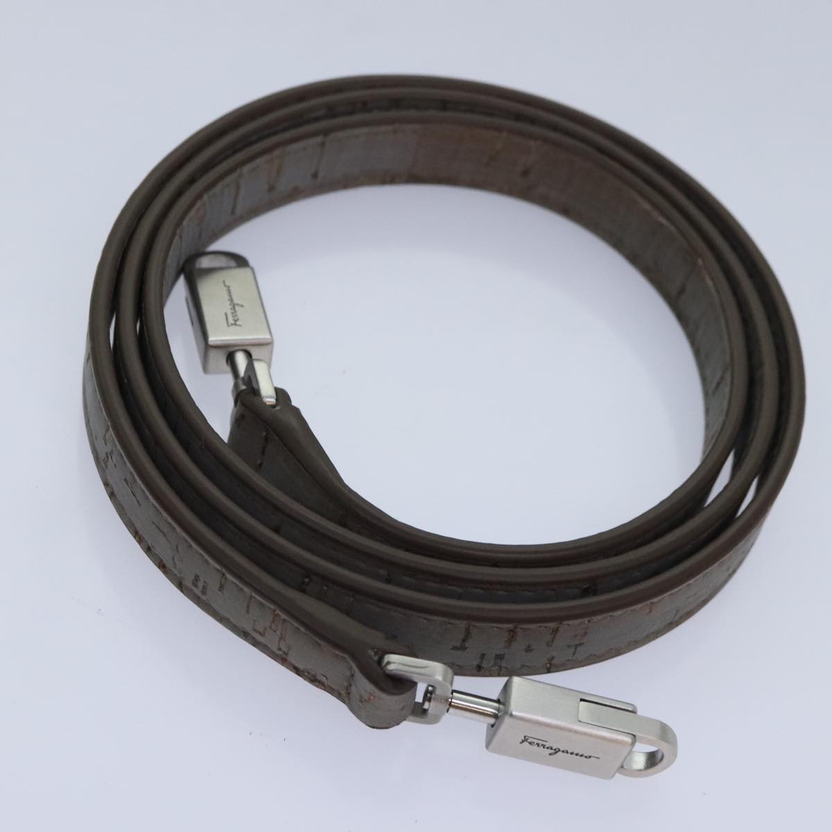 Salvatore Ferragamo Hand Bag Cork 144/500 2way Brown Auth 91289SV