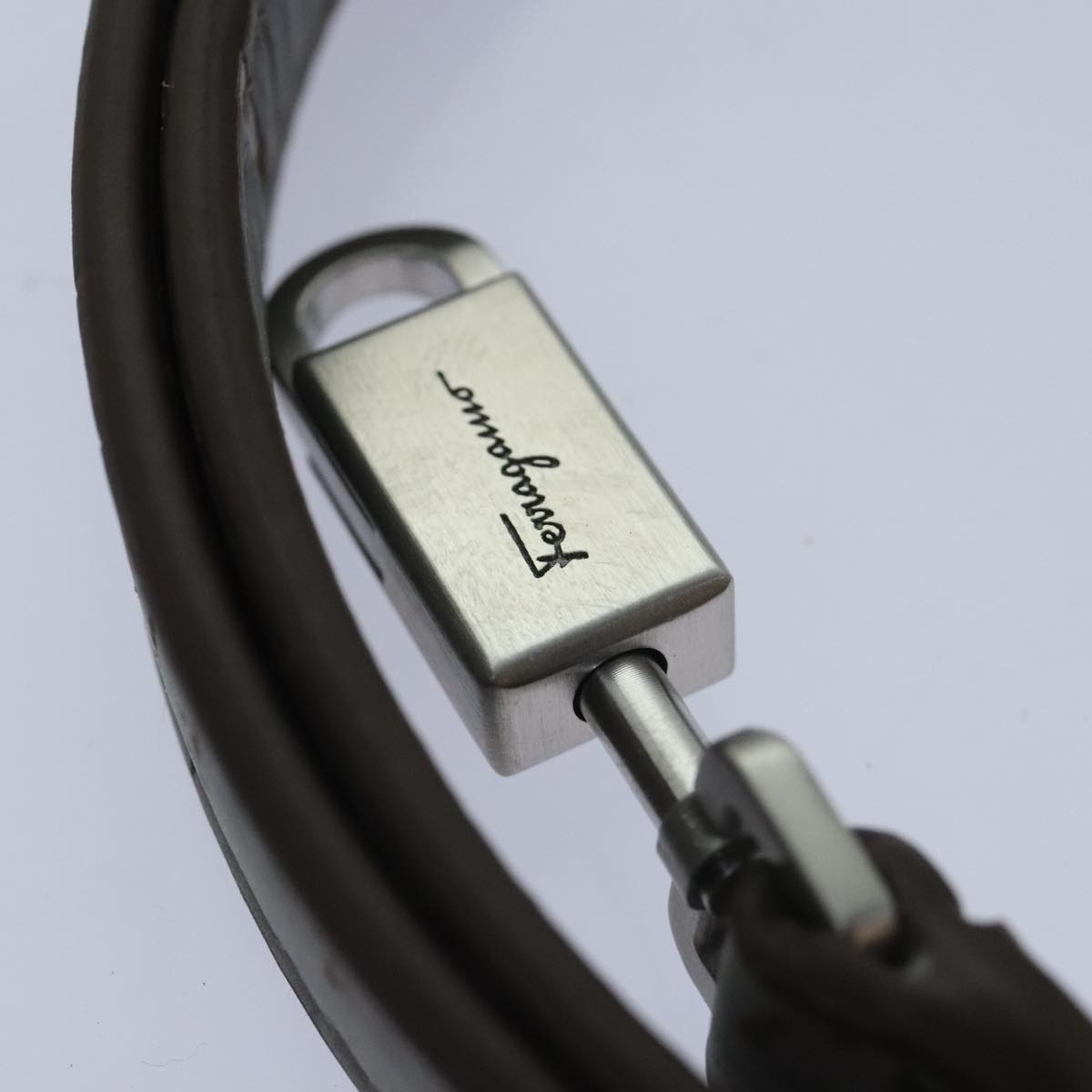 Salvatore Ferragamo Hand Bag Cork 144/500 2way Brown Auth 91289SV