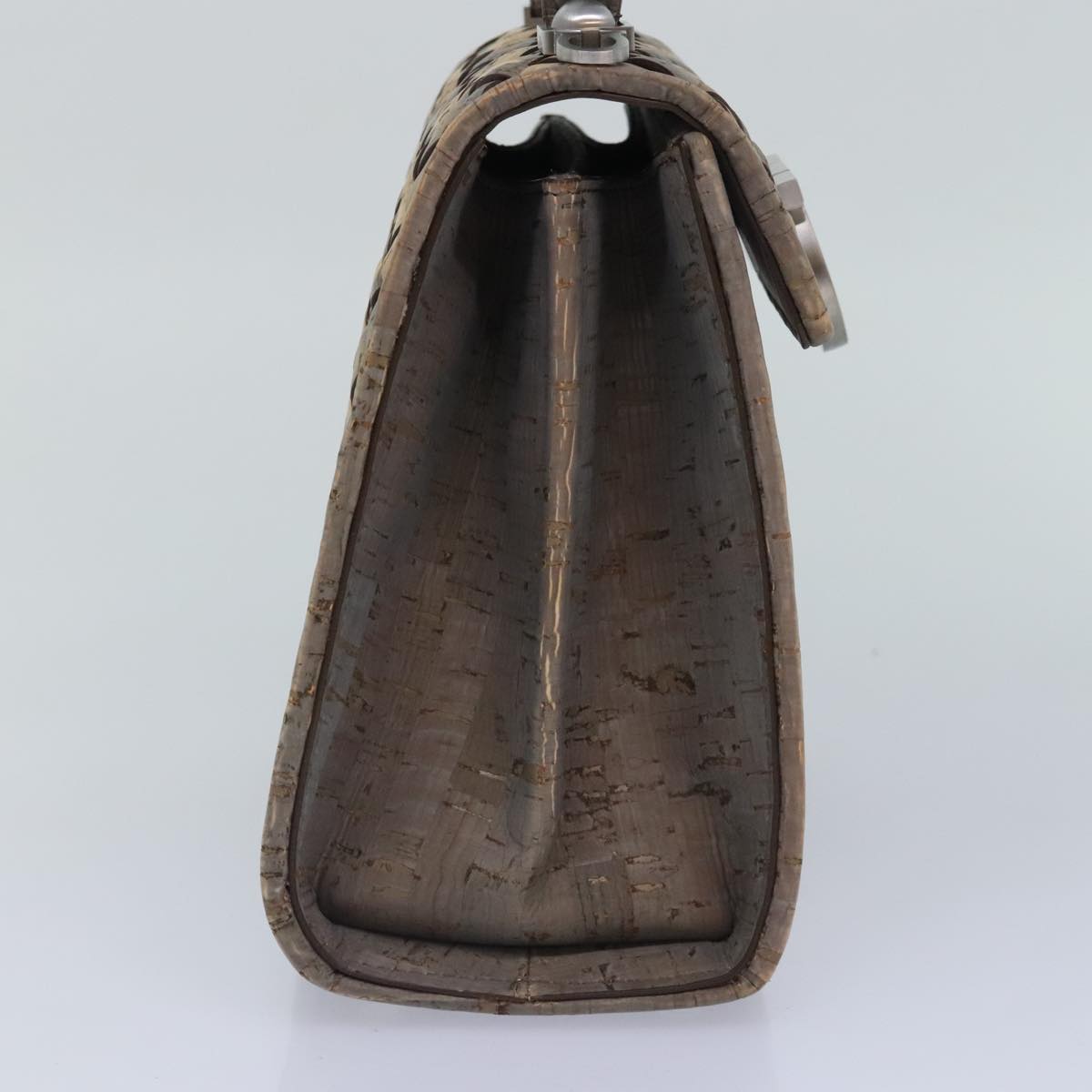 Salvatore Ferragamo Hand Bag Cork 144/500 2way Brown Auth 91289SV