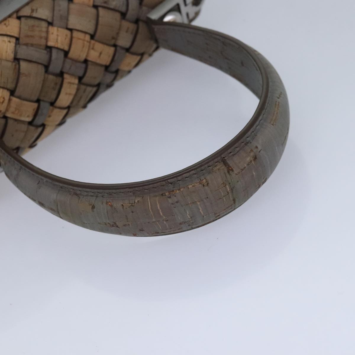 Salvatore Ferragamo Hand Bag Cork 144/500 2way Brown Auth 91289SV