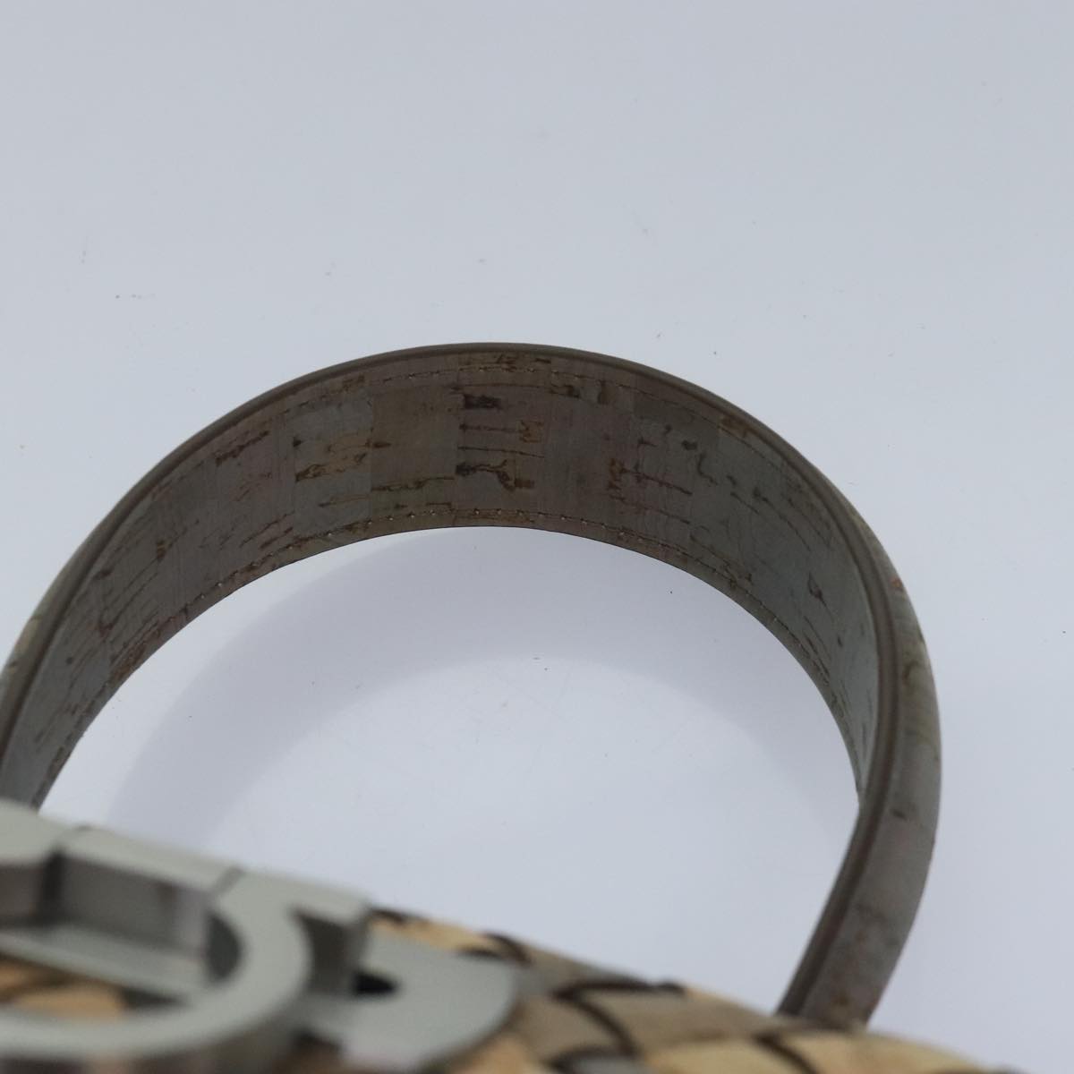 Salvatore Ferragamo Hand Bag Cork 144/500 2way Brown Auth 91289SV