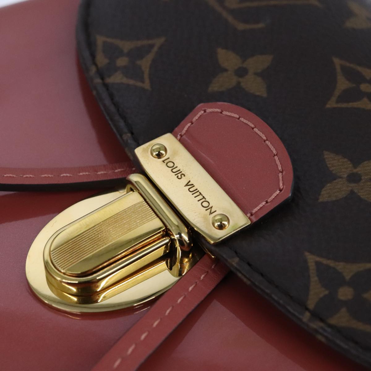 LOUIS VUITTON Monogram Vernis Hot Springs Backpack Pink M53545 LV Auth 91559SAM
