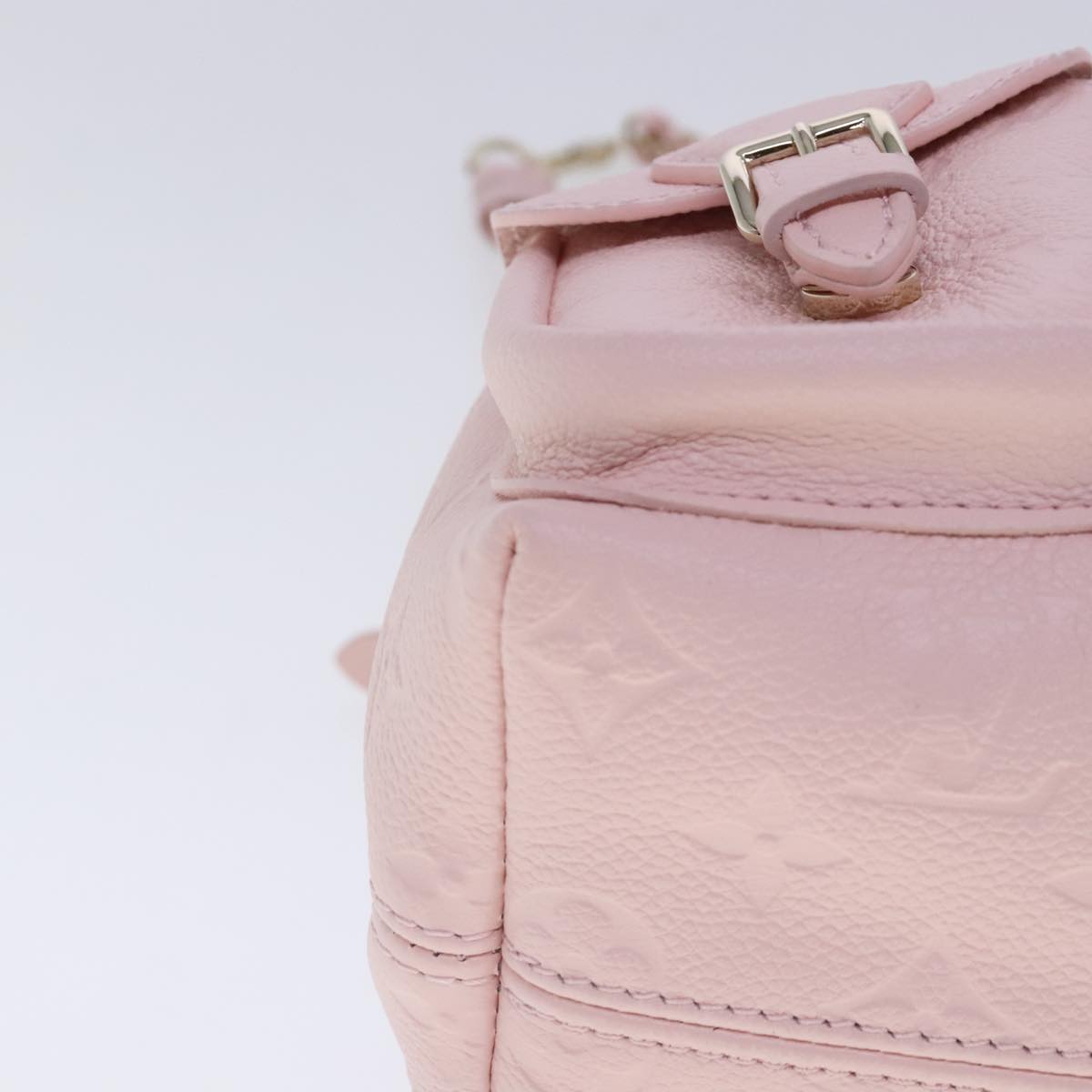 LOUIS VUITTON Monogram Empreinte Backup Backpack Pink M47074 LV Auth 91596SM
