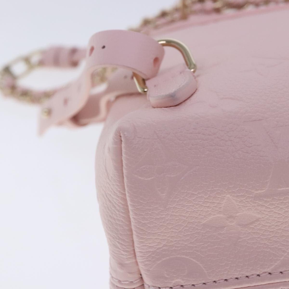 LOUIS VUITTON Monogram Empreinte Backup Backpack Pink M47074 LV Auth 91596SM