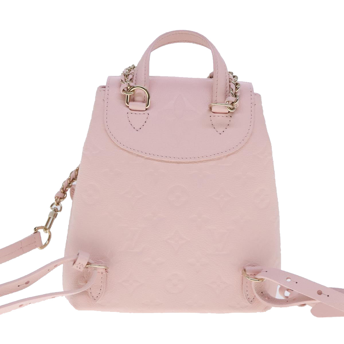 LOUIS VUITTON Monogram Empreinte Backup Backpack Pink M47074 LV Auth 91596SM