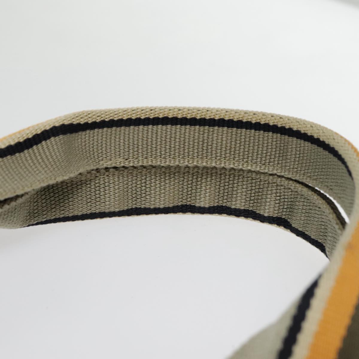 GUCCI GG Canvas Sherry Line Tote Bag Coated Canvas Gold Orange Auth 91624