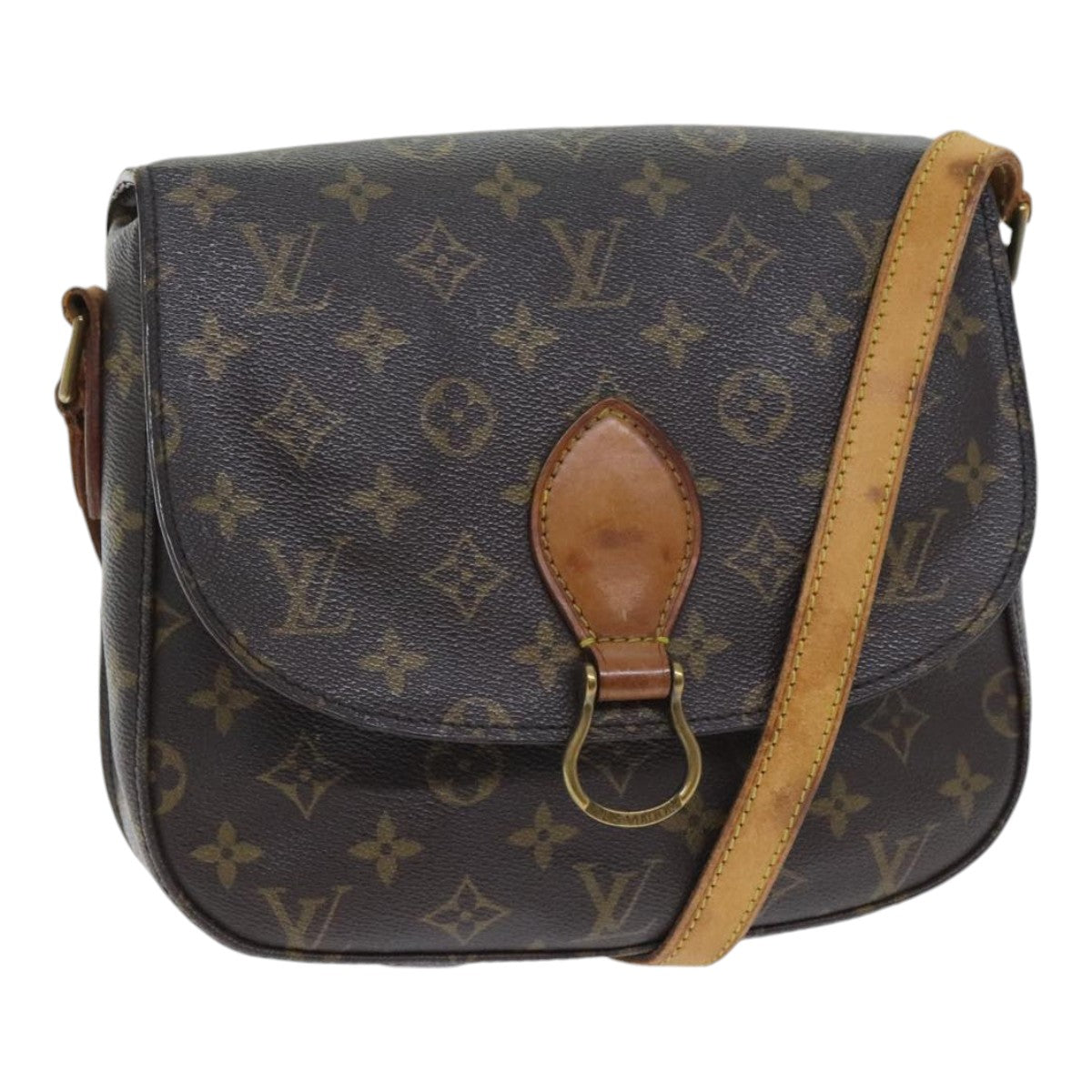 LOUIS VUITTON Monogram Saint Cloud GM Shoulder Bag M51242 LV Auth 91764