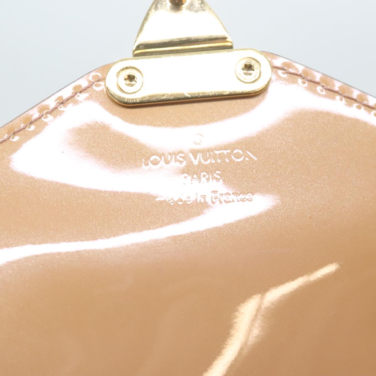 LOUIS VUITTON Vernis Monceau BB Hand Bag 2way Rose Velours M91580 LV Auth 91795