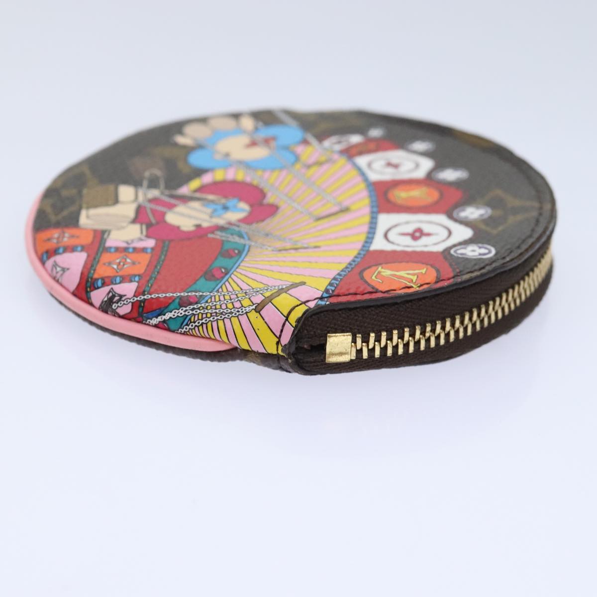 LOUIS VUITTON Monogram Vivienne Porte Monnaie Round Purse M69757 LV Auth 91910SAM