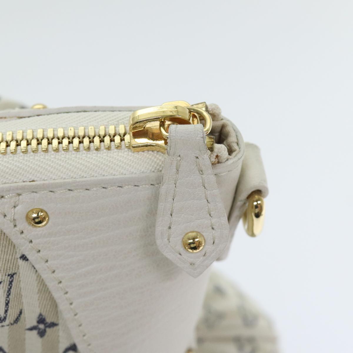 LOUIS VUITTON Monogram Mini Lin Croisette Marina GM Bag 2way M95492 Auth 92003