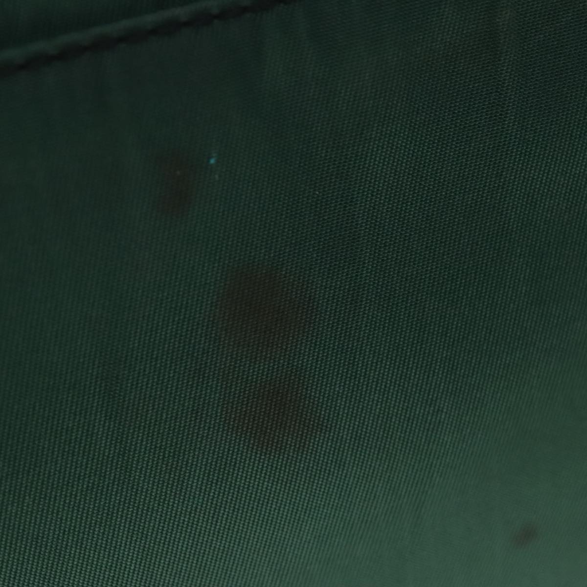 PRADA Hand Bag Nylon Plastic Khaki Black Silver Auth 92115