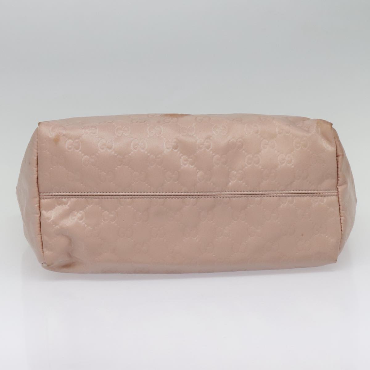 GUCCI GG Nylon Tote Bag Pink Brown Gold 282439 Auth 92132