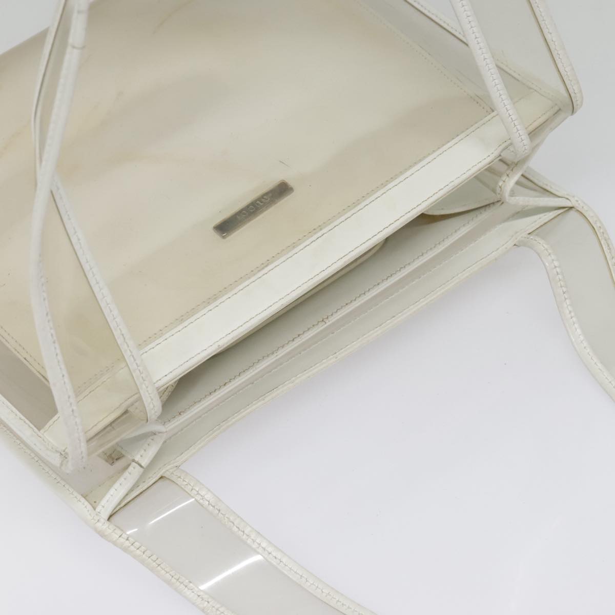 GUCCI Tote Bag Vinyl Clear 001 2058 1773 5 Auth 92362