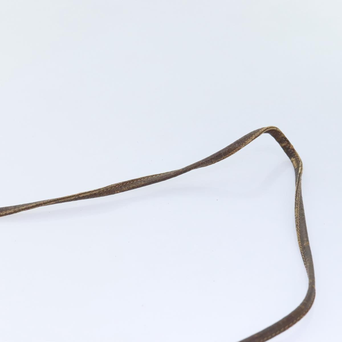 GUCCI GG Canvas Web Sherry Line Shoulder Bag PVC Leather Beige Green Auth 92419