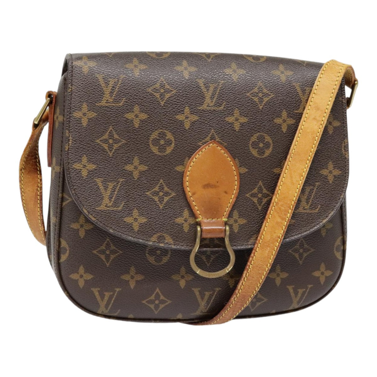 LOUIS VUITTON Monogram Saint Cloud GM Shoulder Bag M51242 LV Auth 92457
