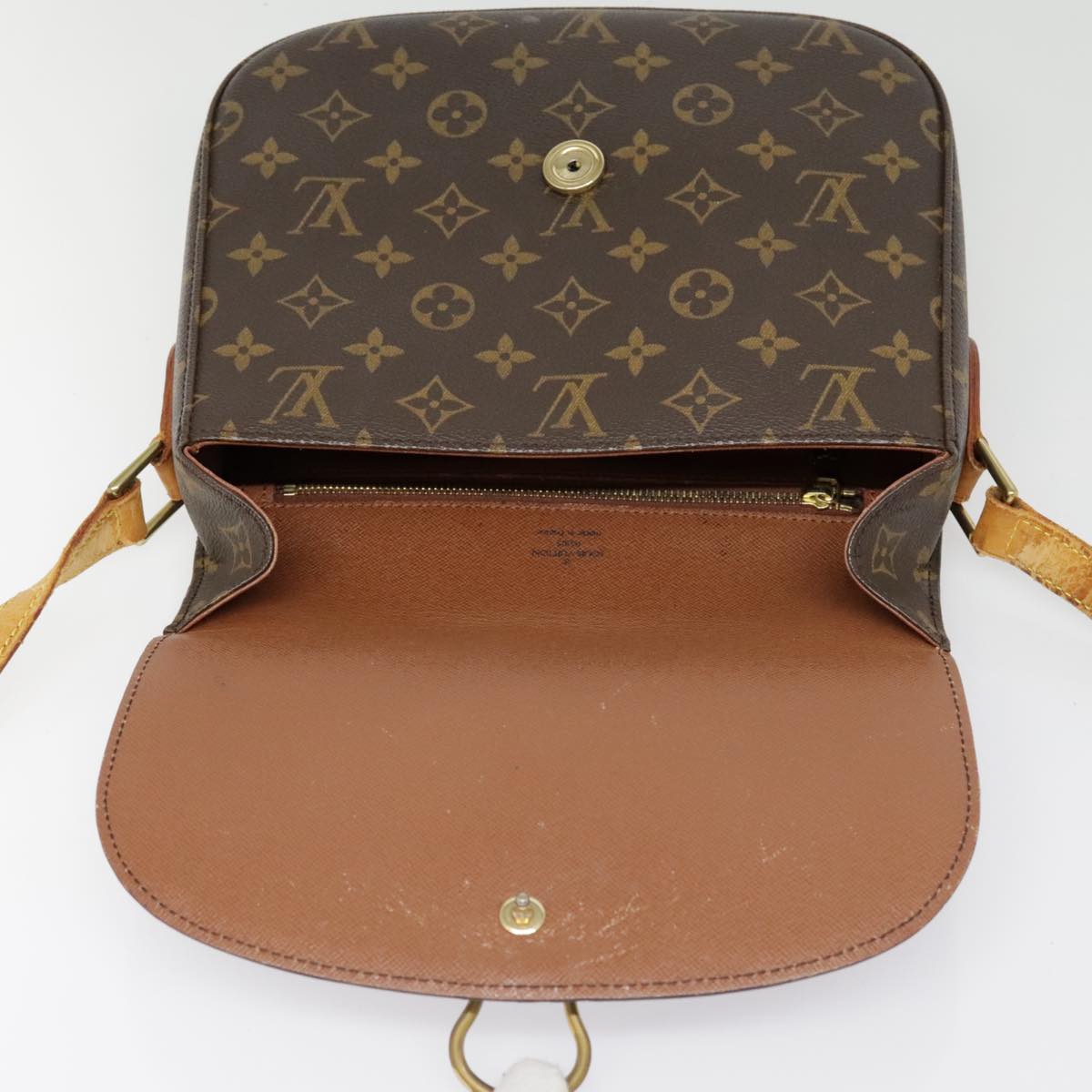 LOUIS VUITTON Monogram Saint Cloud GM Shoulder Bag M51242 LV Auth 92457