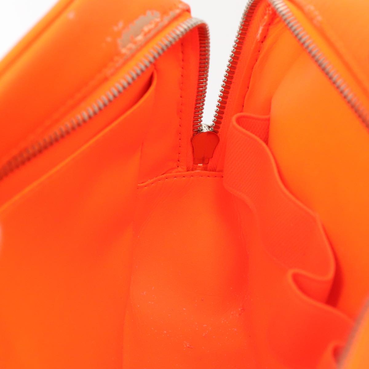 LOUIS VUITTON Damier Infini Trousse Toilette Bag Orange N23348 LV Auth 92529